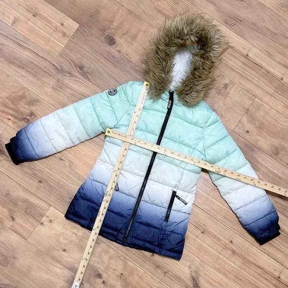 Justice Kids Puffer Jacket Size 8 - Picture 3 of 15